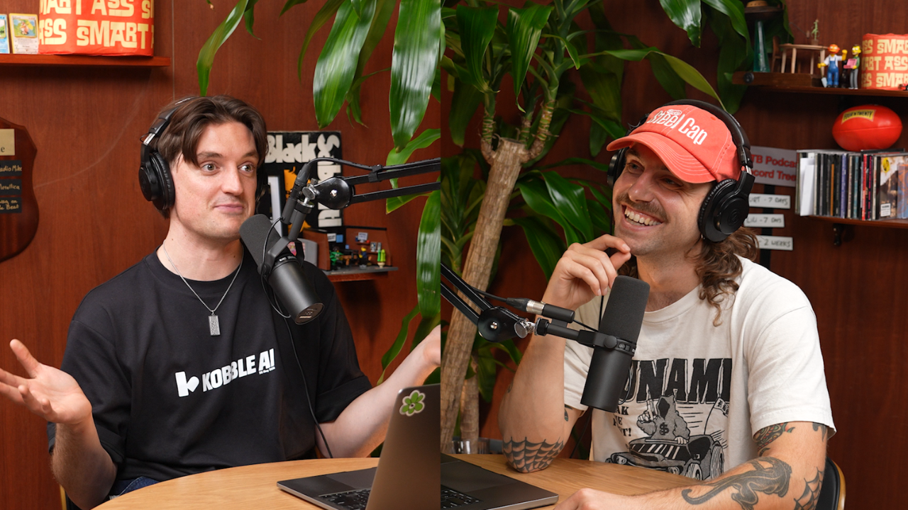 Jack and Issac recording in the South Melbourne studio